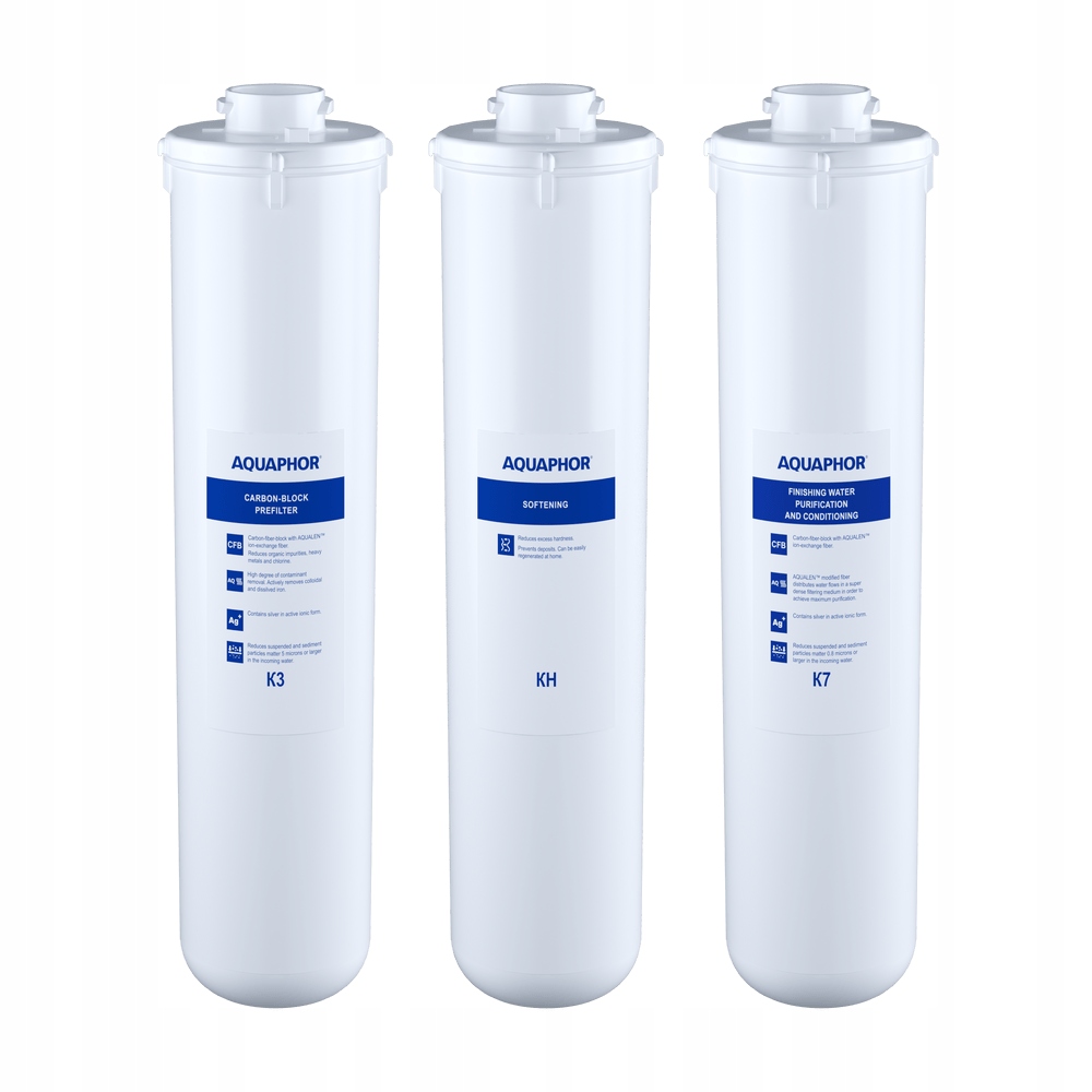 Filtre pod umývadlo Aquaphor Cristal H Filters 3 ks K3 KH K7